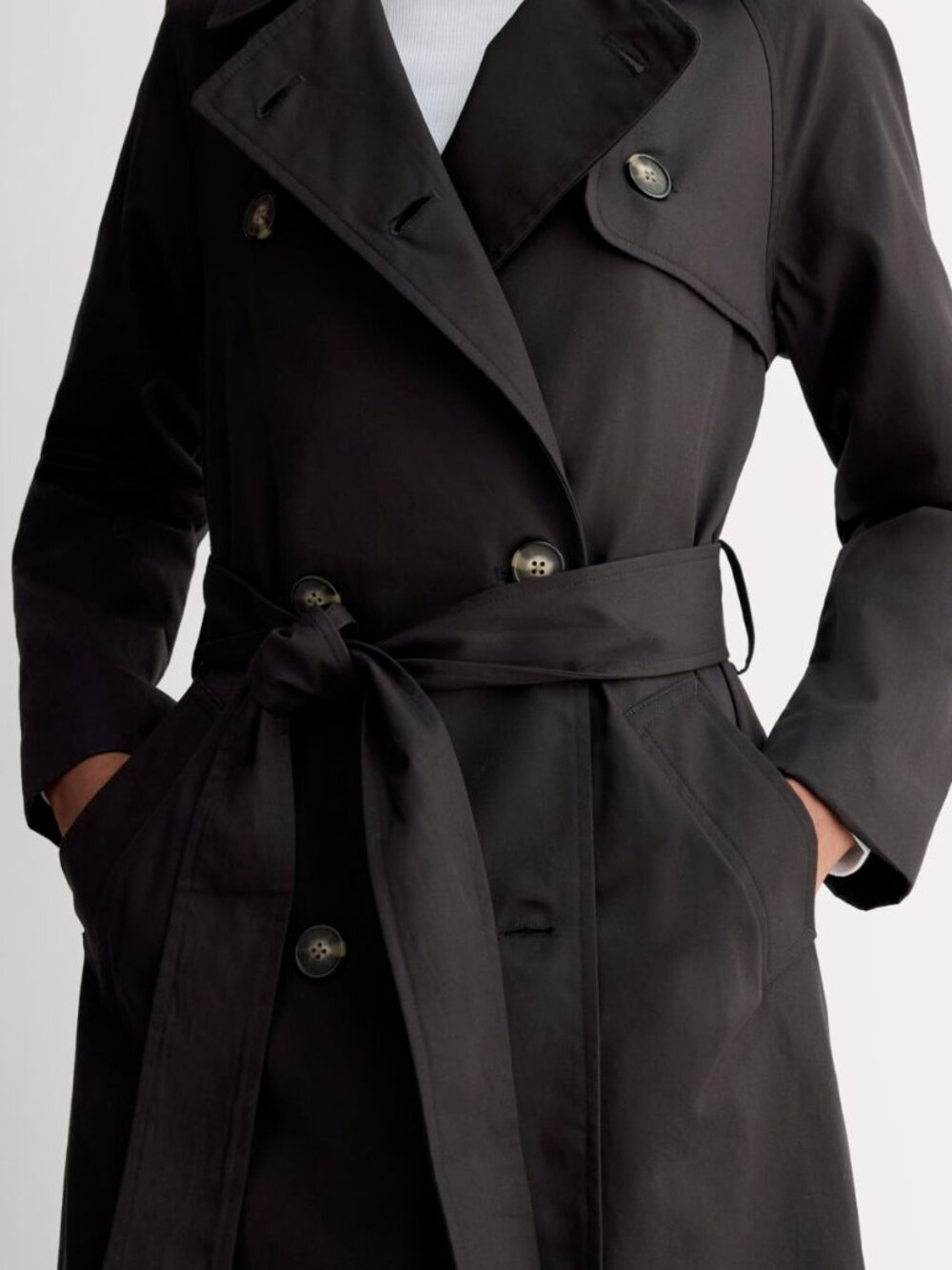 Everlane Modern Trench Black Size M NEW